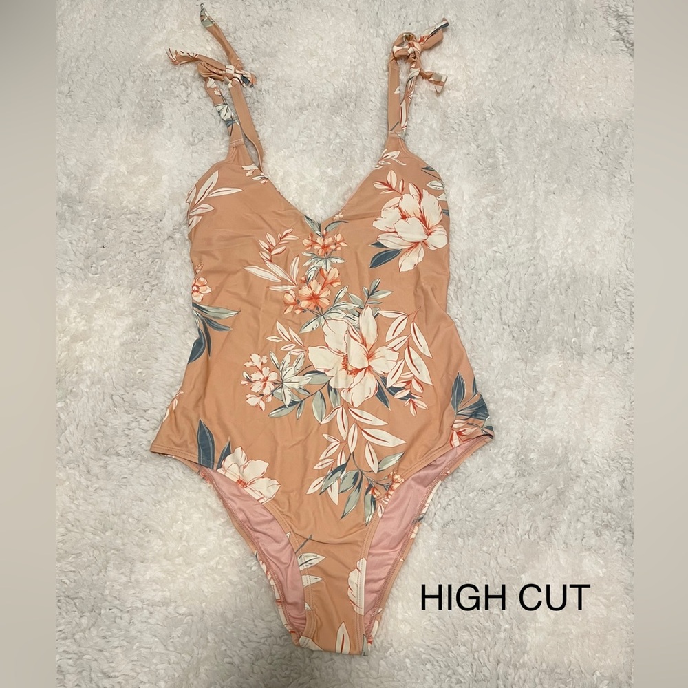 Cupshe pink floral one piece